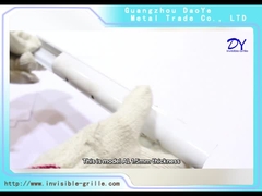 নীল ডাবল প্যাড অদৃশ্য অ্যালুমিনিয়াম রেল ট্র্যাক সহ GI স্ক্রু সহ AL 1.5 মিমি