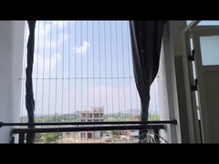 316 স্টেইনলেস স্টীল তারের দড়ি ব্যালকনি অদৃশ্য গ্রিলে অ্যান্টি-চুরি ফাংশন