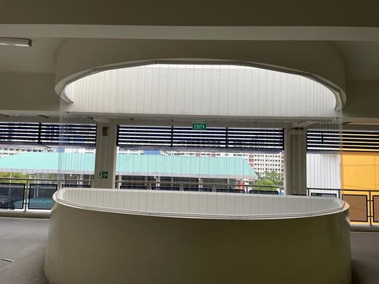Aluminum Customized Invisible Safety Balcony Grill Size 6m Set Balcony Security Solution for Modern Architectural Designs