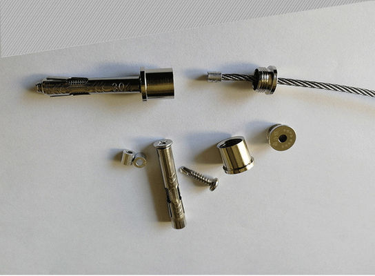 ব্যালকনি অদৃশ্য গ্রিল 316 ওয়্যার 12 1 নাইলন লেপ 2.0mm সঙ্গে