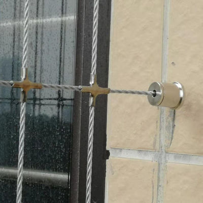 ব্যালকনি এবং উইন্ডো সুরক্ষার জন্য 5 সেমি তারের দূরত্ব ফাঁক সহ সহজ ফায়ার এস্কেপ পোষা প্রাণী সুরক্ষা অদৃশ্য গ্রিল