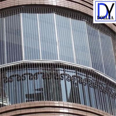 Window Invisible Grille with 316 Grade Stainless Steel 5cm Wire Distance Gap and B Security Rating