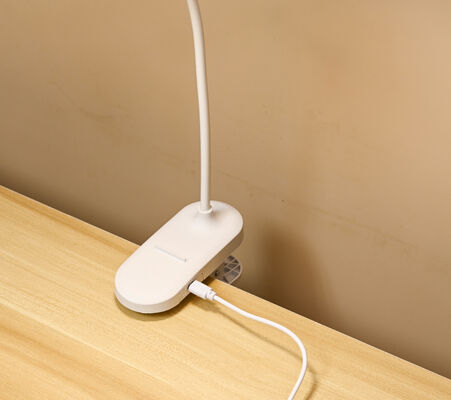 পাইকারি বাচ্চাদের আধুনিক এলইডি টেবিল ল্যাম্প ঘাড় ক্লিপ-অন টাচ কন্ট্রোল ইউএসবি রিচার্জেবল সাদা নাইট লাইট শিক্ষার্থীদের অধ্যয়নের জন্য