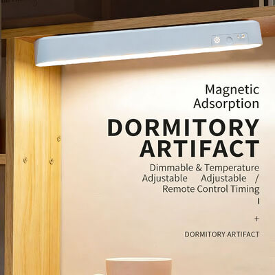 চৌম্বকীয় নেতৃত্বাধীন টেবিল ল্যাম্প অ্যান্টি-ফ্লেয়ার ইউএসবি পুনরায় চার্জযোগ্য 3 রঙের তাপমাত্রা স্টেপলেস ডিমিং রিডিং ডেস্ক ল্যাম্প