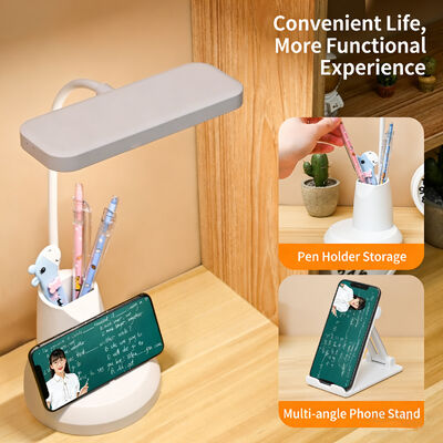 1 পিসি এলইডি টেবিল ল্যাম্প ছবিতে যেমন আছে, উজ্জ্বলতা এবং রঙের তাপমাত্রা সমন্বয়যোগ্য, কাজ, পড়াশোনা এবং বিশ্রাম এর জন্য আদর্শ