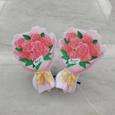 Plastic Base Cute Night Light Featuring Easy On Off Operation Perfect for Children Bedroom Nursery and Ambient Lighting