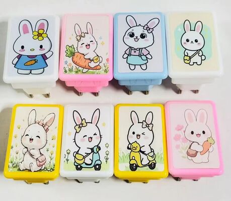 হোম বেডরুম বাথরুম নার্সারির জন্য প্লাস্টিকের নরম আলোযুক্ত নাইট লাইট ল্যাম্প ওয়াল মাউন্ট