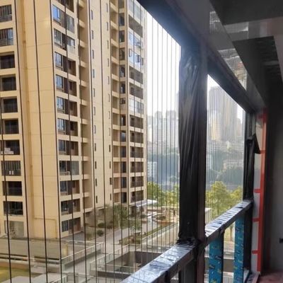 316 গ্রেড ইস্পাত তারের কাঠামো কাটিয়া প্রক্রিয়াকরণ পরিষেবা সহ ব্যালকনি সুরক্ষা গ্রিল এবং 316 ওয়্যার 3x7 টেফলন লেপ 2.0 মিমি নিরাপদ বাধা সরবরাহ করে