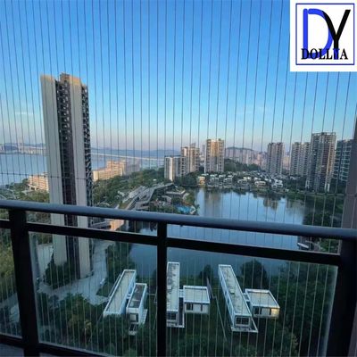 Easy Fire Escape Pet Safety Invisible Grille with 5cm Wire Distance Gap for Balcony and Window Protection