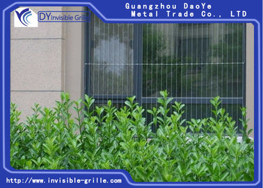 সুরক্ষা অদৃশ্য ব্যালকনি গ্রিল স্টিল ফাউন্ডেশন ফ্রেম তারের অ্যালুমিনিয়াম