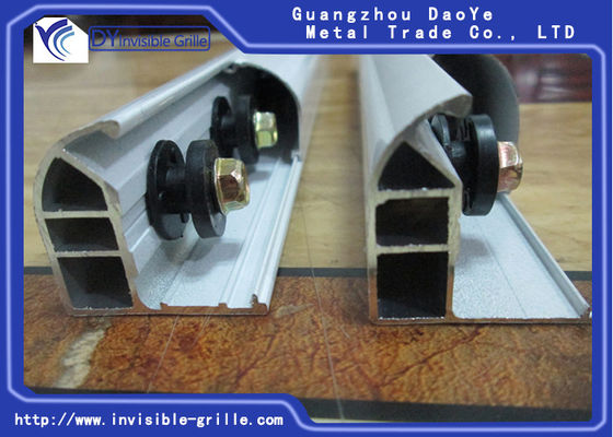 শিশুদের সুরক্ষা অদৃশ্য গ্রিলসের জন্য টেকসই অ্যালুমিনিয়াম স্লাইডিং উইন্ডো ট্র্যাক