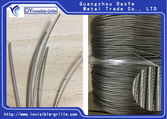 অদৃশ্য গ্রিলস 304 স্টেইনলেস স্টিল ওয়্যার 3.5 মিমি ব্যাসের জং প্রতিরোধের